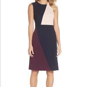 Vince Camuto Color Block Dress (NWOT) Size 8